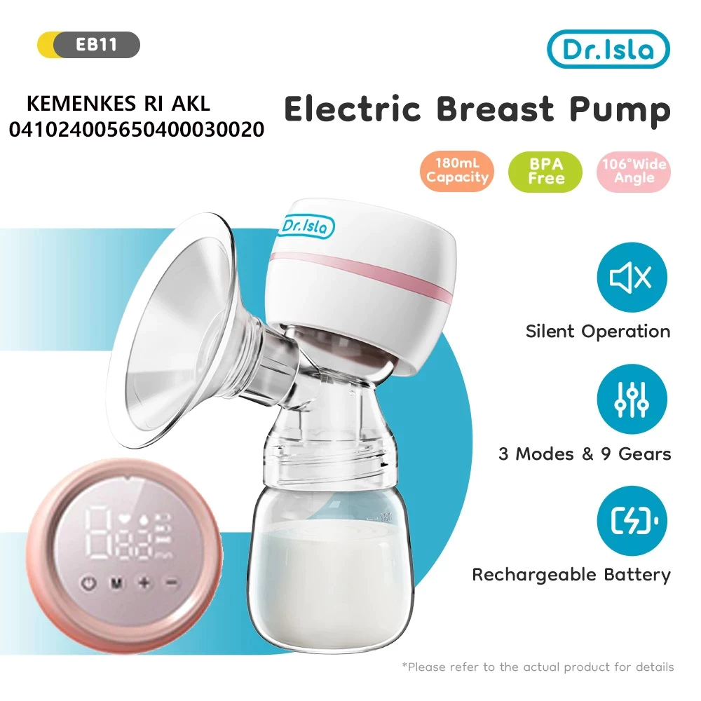 Pompa ASI Elektrik Tanpa Kabel otomatis Portabel 