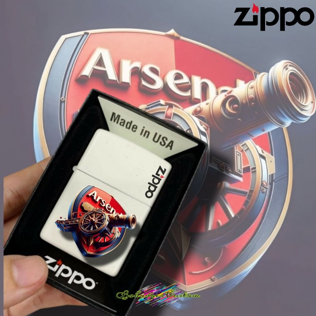 Jual ZIPPO CUSTOM BY REQUEST CUSTOM ZIPPO WHITE MATTE CUSTOM PRINT UV ...