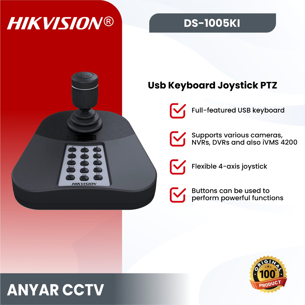 Dahua PTZ Clavier De Contrôle PTZ Hikvision DS-1005KI Avec Joystick 4 Ax - Pour Caméras/DVR/NVR - Neuf Joystick Ptz Ds-1005ki