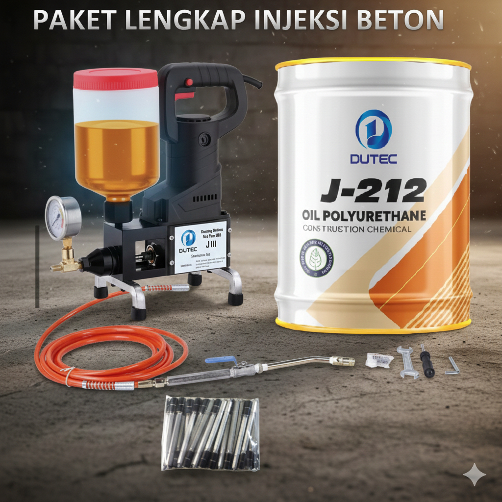 Jual Paket Lengkap Mesin Injeksi Beton Pu + Opu 10 Kg + Packer 100Pcs ...