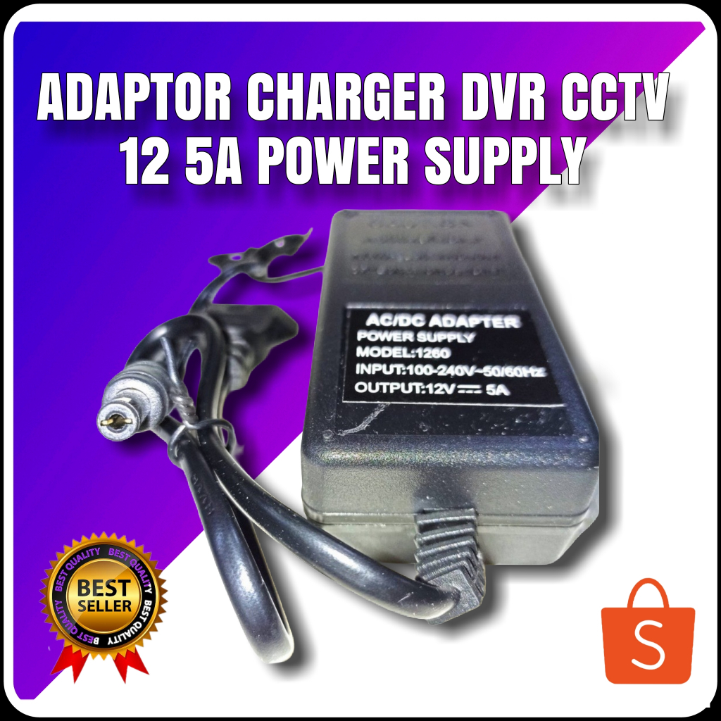 Jual Adaptor Charger DVR CCTV 12V 5A Power Supply | Shopee Indonesia