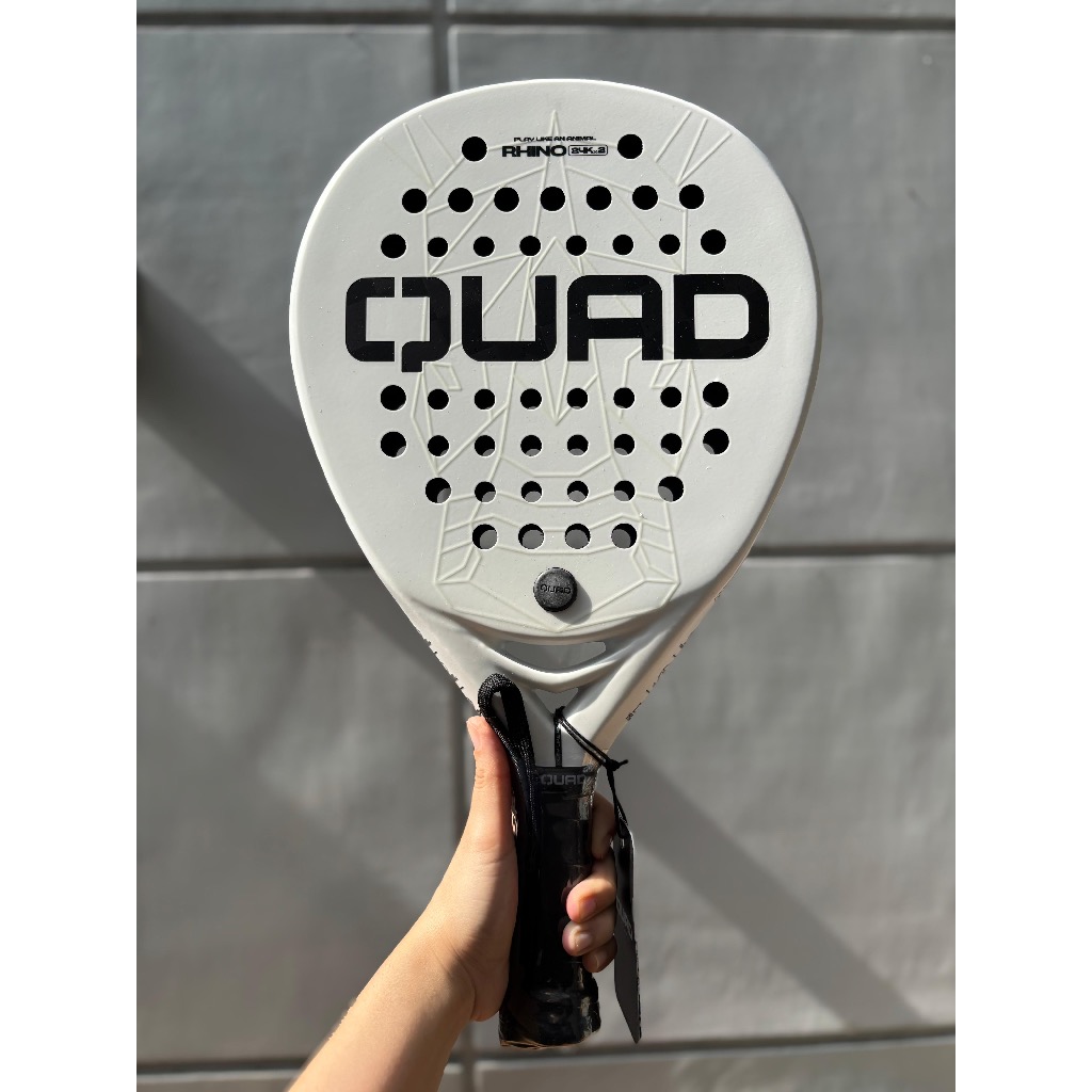 Jual Racket Padel Quad Rhino White | Shopee Indonesia