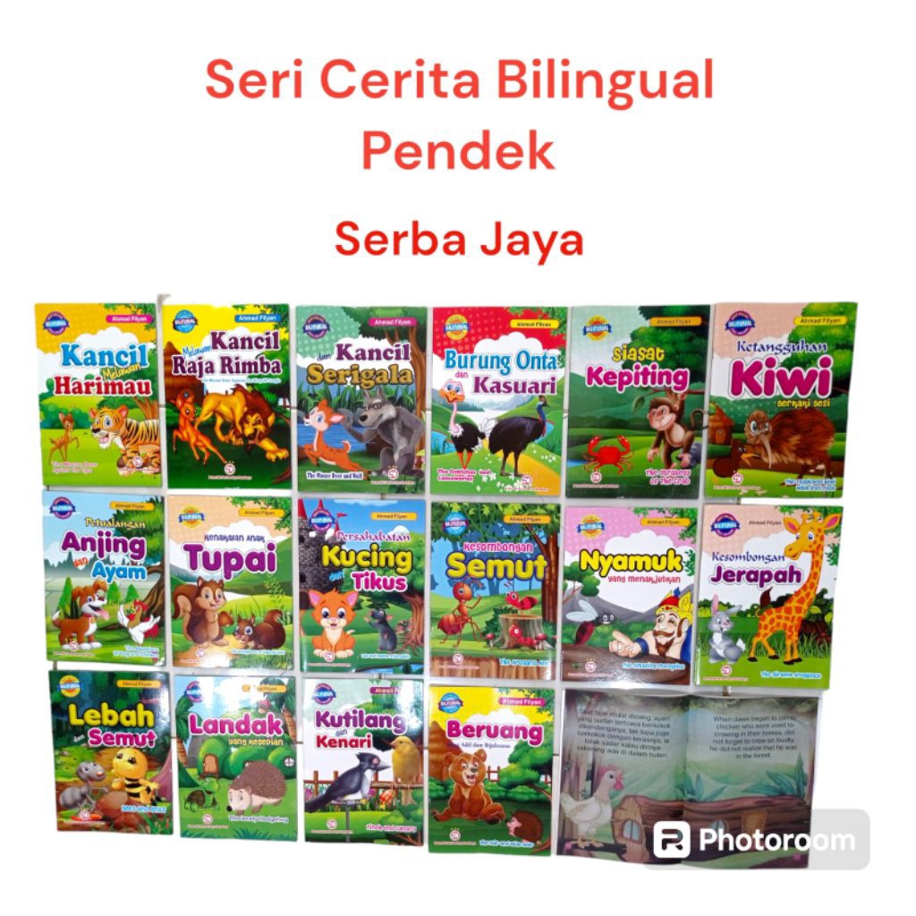 Jual Buku Seri Cerita Bilingual Full Colour Bergambar Untuk Anak Paud ...