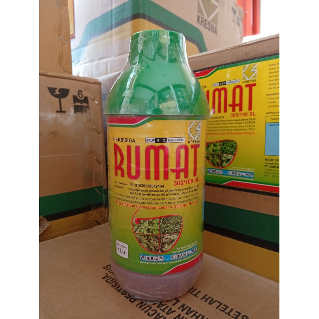 Jual 1 Dus Herbisida RUMAT 300/100 SL 1 Liter | Shopee Indonesia