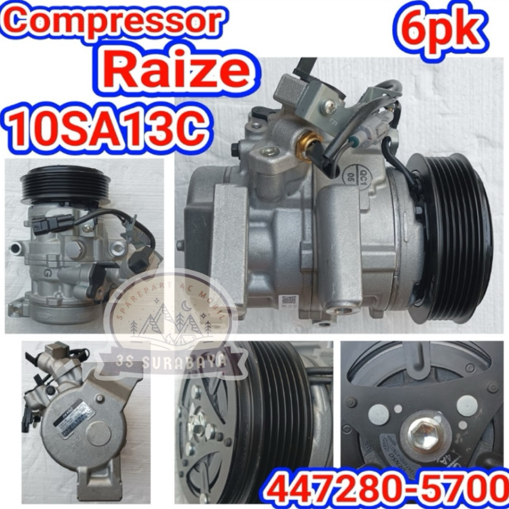 Jual Kompresor Rocky Raize 2021-sekarang 6Pk Denso Asli Lengkap Assy ...