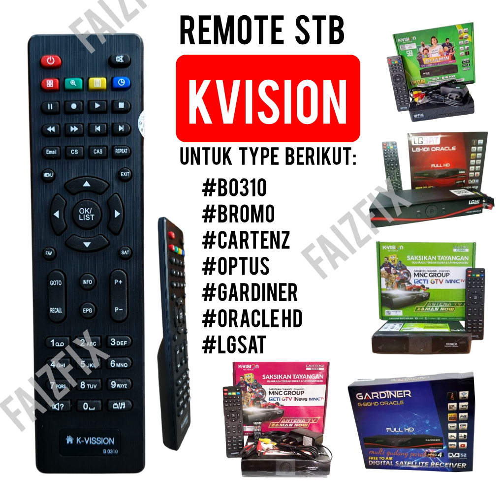 Jual REMOTE RECEIVER STB K-VISION KVISION K VISION ALL SERIES BROMO ...
