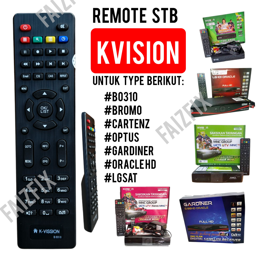 Jual REMOTE RECEIVER STB K-VISION KVISION K VISION ALL SERIES BROMO ...