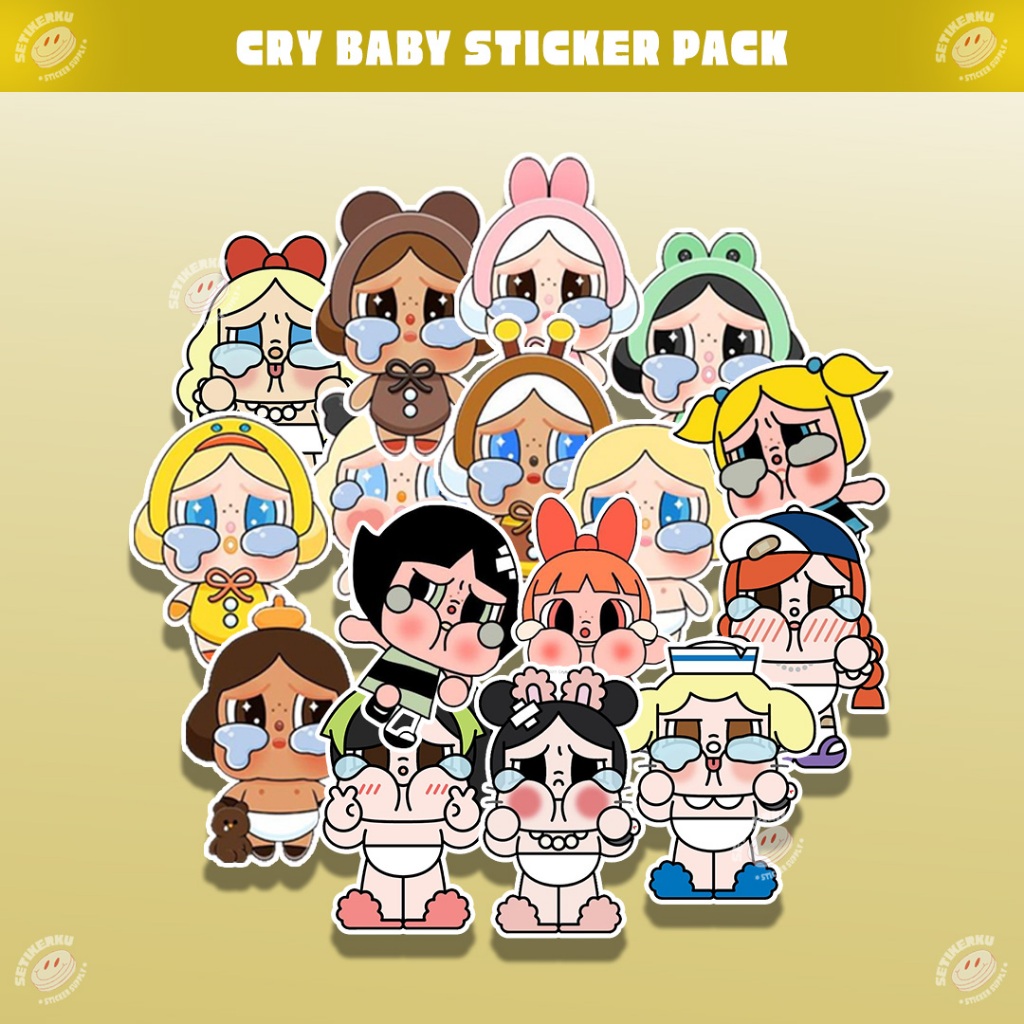 Jual 16pcs CRY BABY Sticker Pack | stiker cry baby aesthetic | Shopee ...