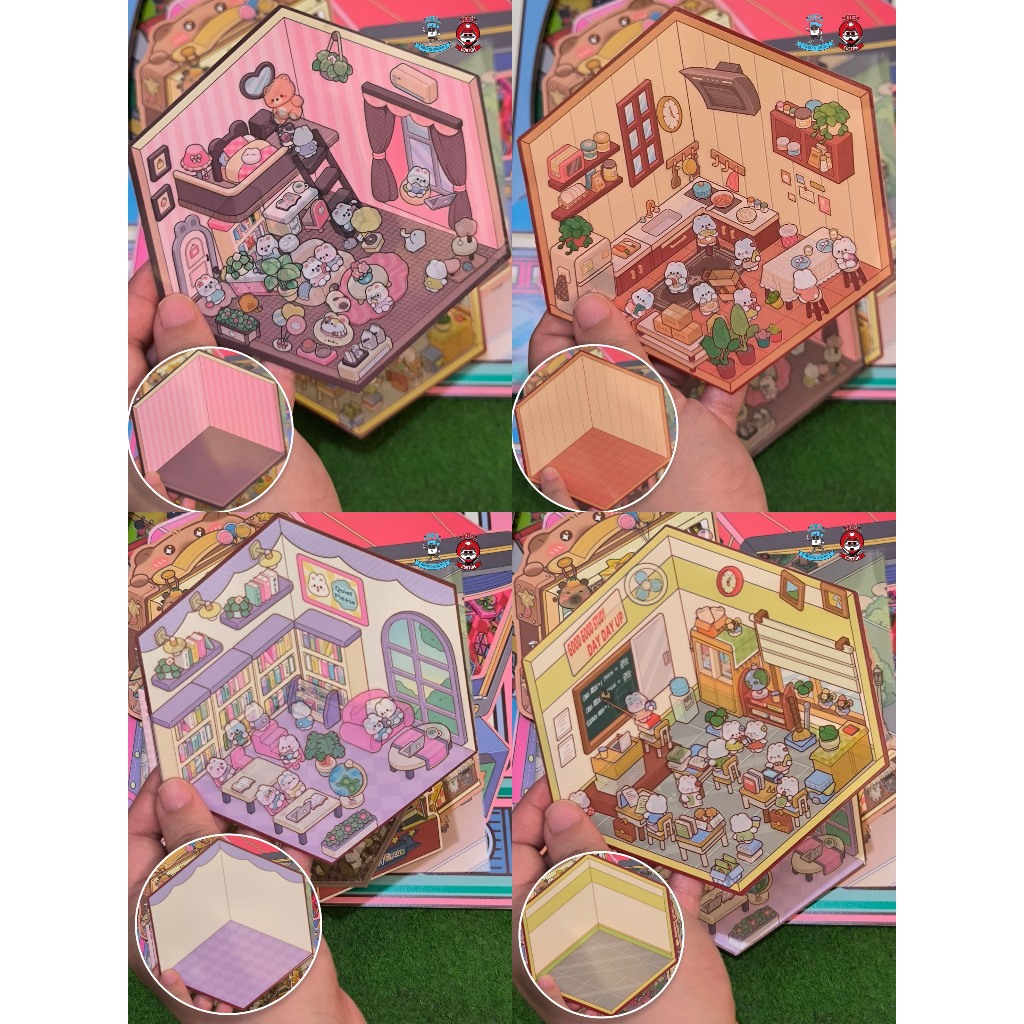 Jual BUNDLING 3D Isometric Sticker DIY / Stiker DIY / Stiker Dekor 2,5D ...
