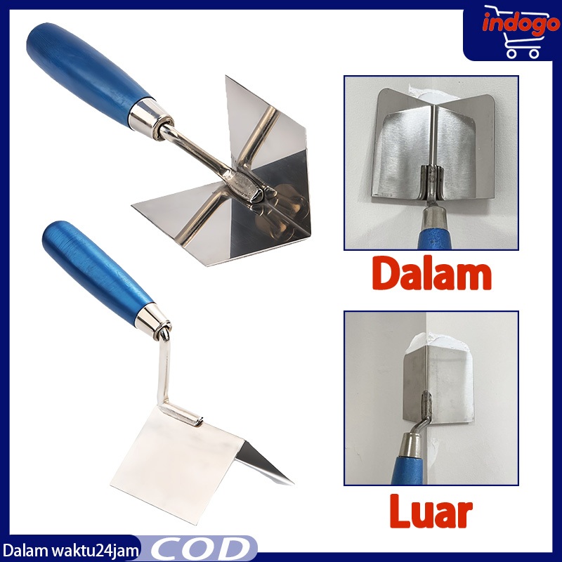 Jual Drywall Scrapper Plesteran 90 Degree Corner Trowel Plastering ...