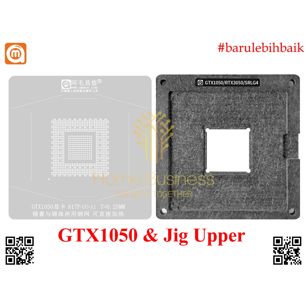 Jual Amaoe Stencil BGA Reballing GPU NVIDIA GTX1050 N17P-GO-A1 GTX1050 ...