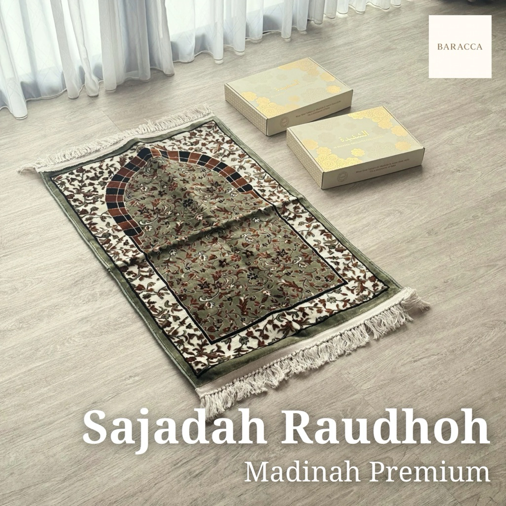 Jual Sajadah Raudhoh Madinah Premium Ukuran 70 x 110 cm berbahan bludru ...