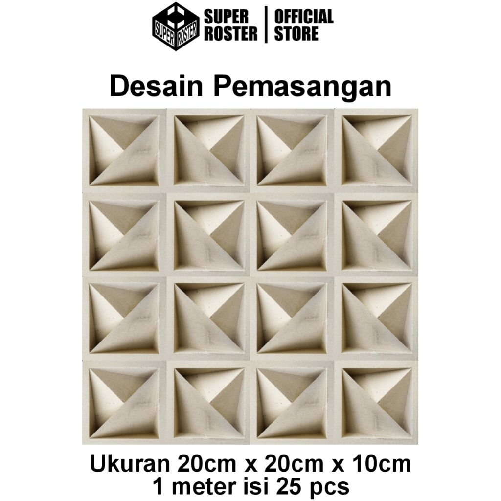 Jual Roster Beton Motif Arrow Roster Beton Lubang Angin Minimalis ...