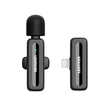 MOGANA LENTIVEN Wireless Mikrofon Dengan Clip On Wireless Microphone Mikrofon