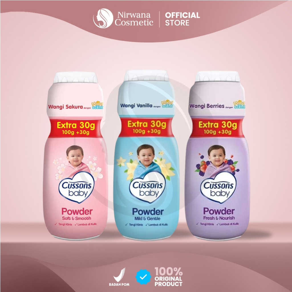 Jual Nirwana - Cussons Baby Powder 100gr+30gr | Shopee Indonesia