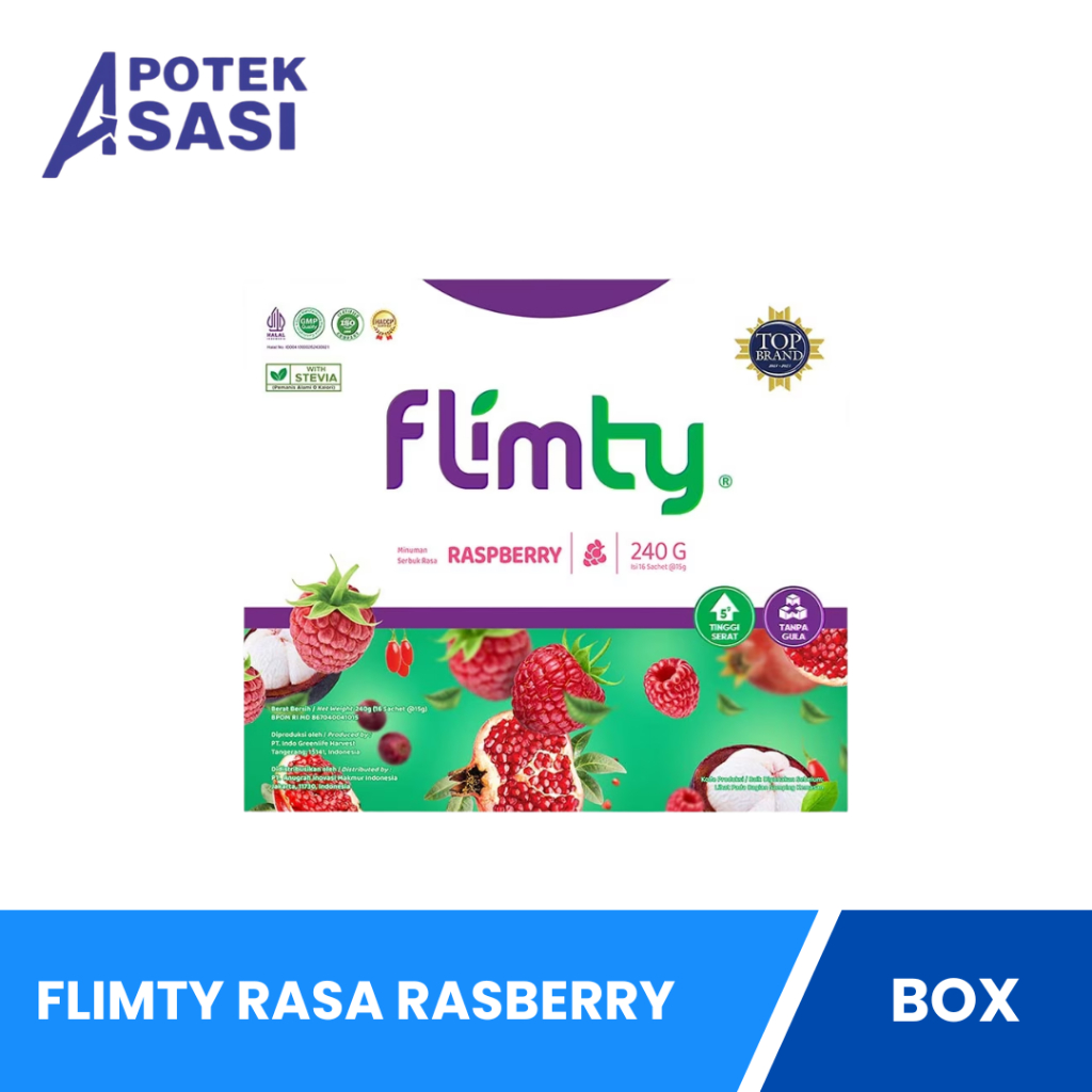 Jual Flimty Fiber Rasa Raspberry Box Isi 16 Sachet - Untuk Membantu ...