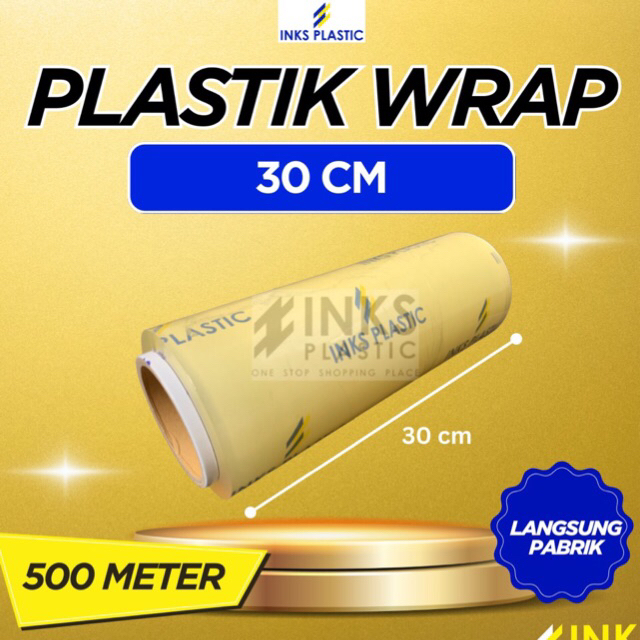 Jual PLASTIK WRAPPING 30 CM ROLL BESAR WRAP PEMBUNGKUS MAKANAN | Shopee ...