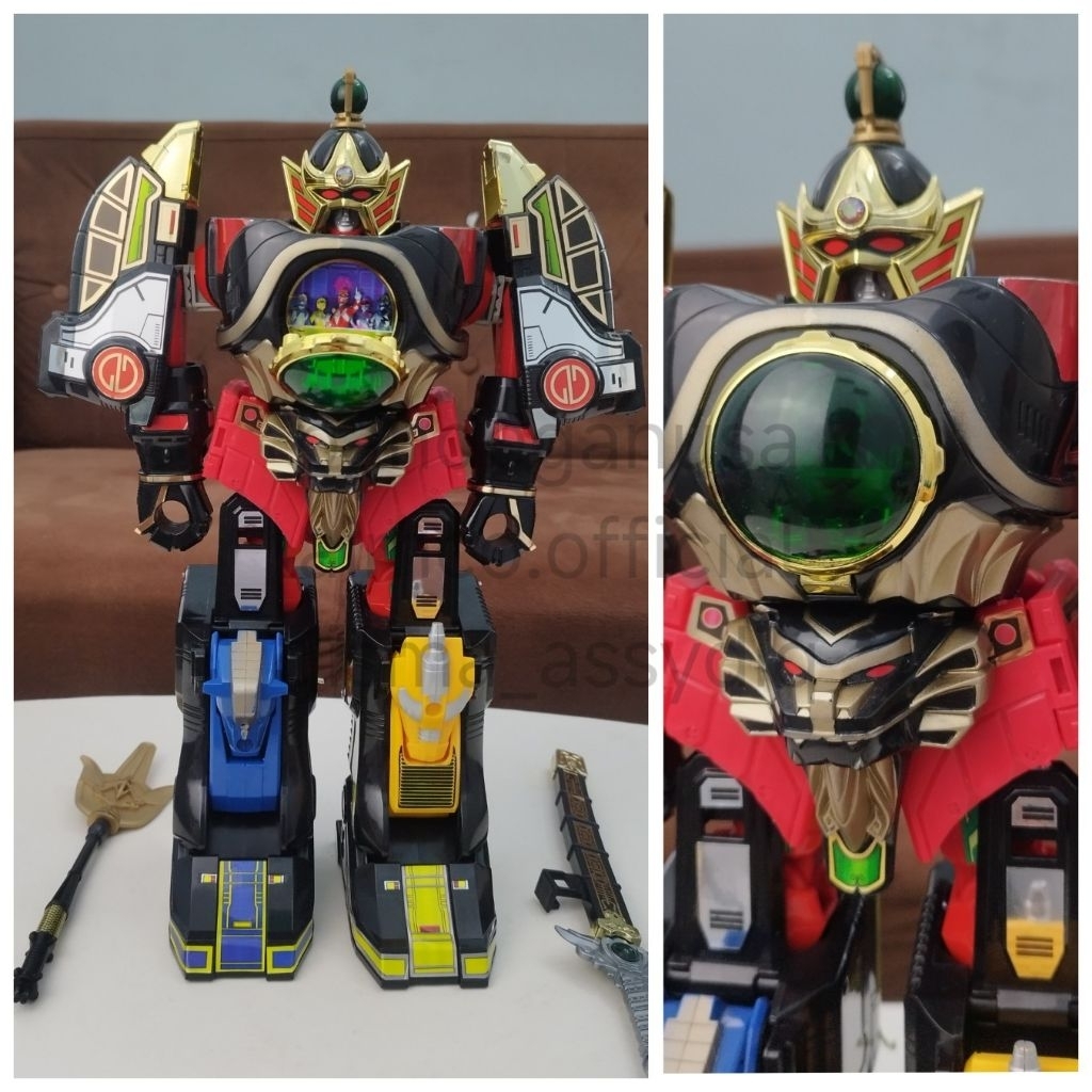 Jual Sticker dairenoh thunder megazord cutting zord power rangers decal ...