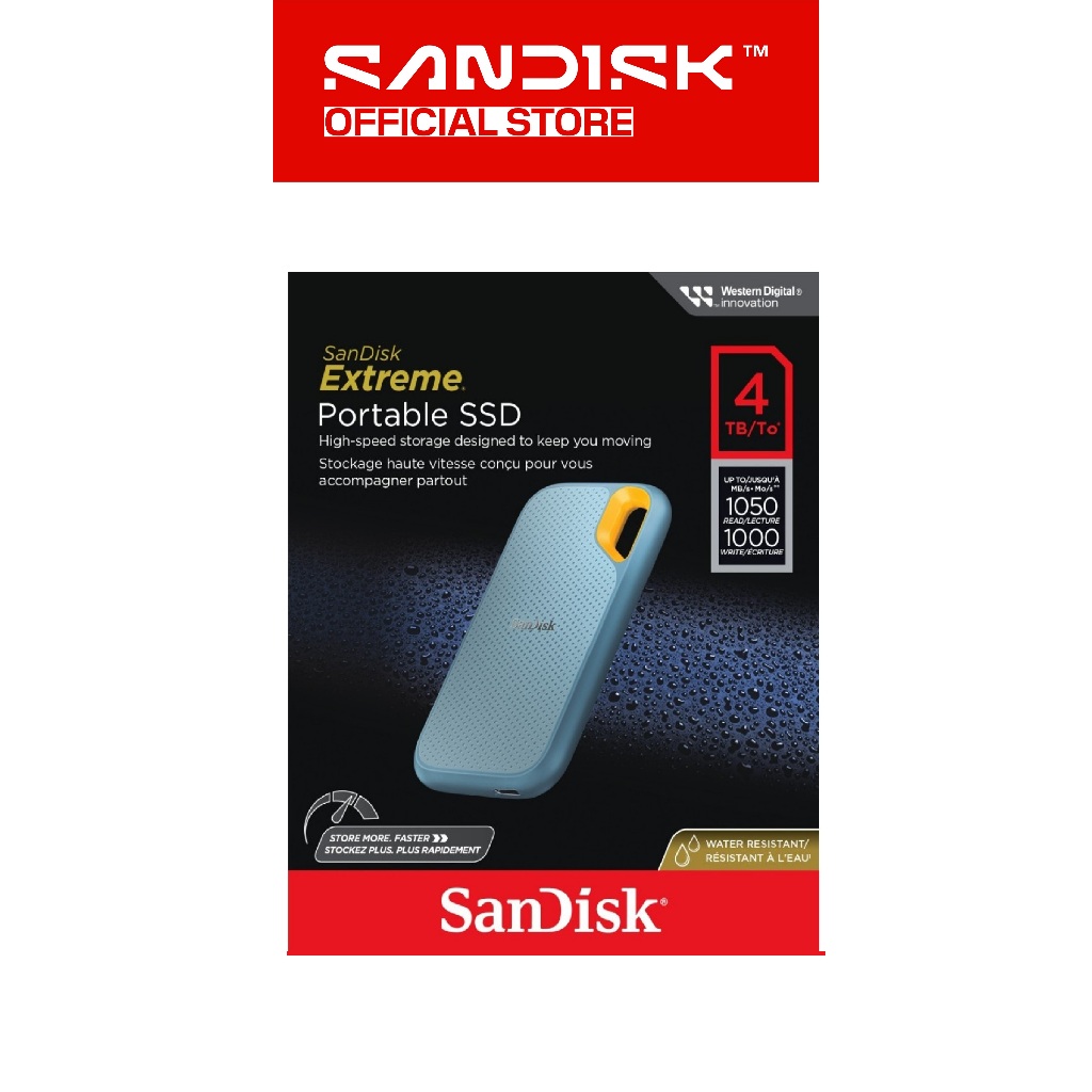 SANDISK Extreme Portable SSD E61 Blue 4TB Type-C USB 3.2 V2 (Up to 1050MB/s) (3)