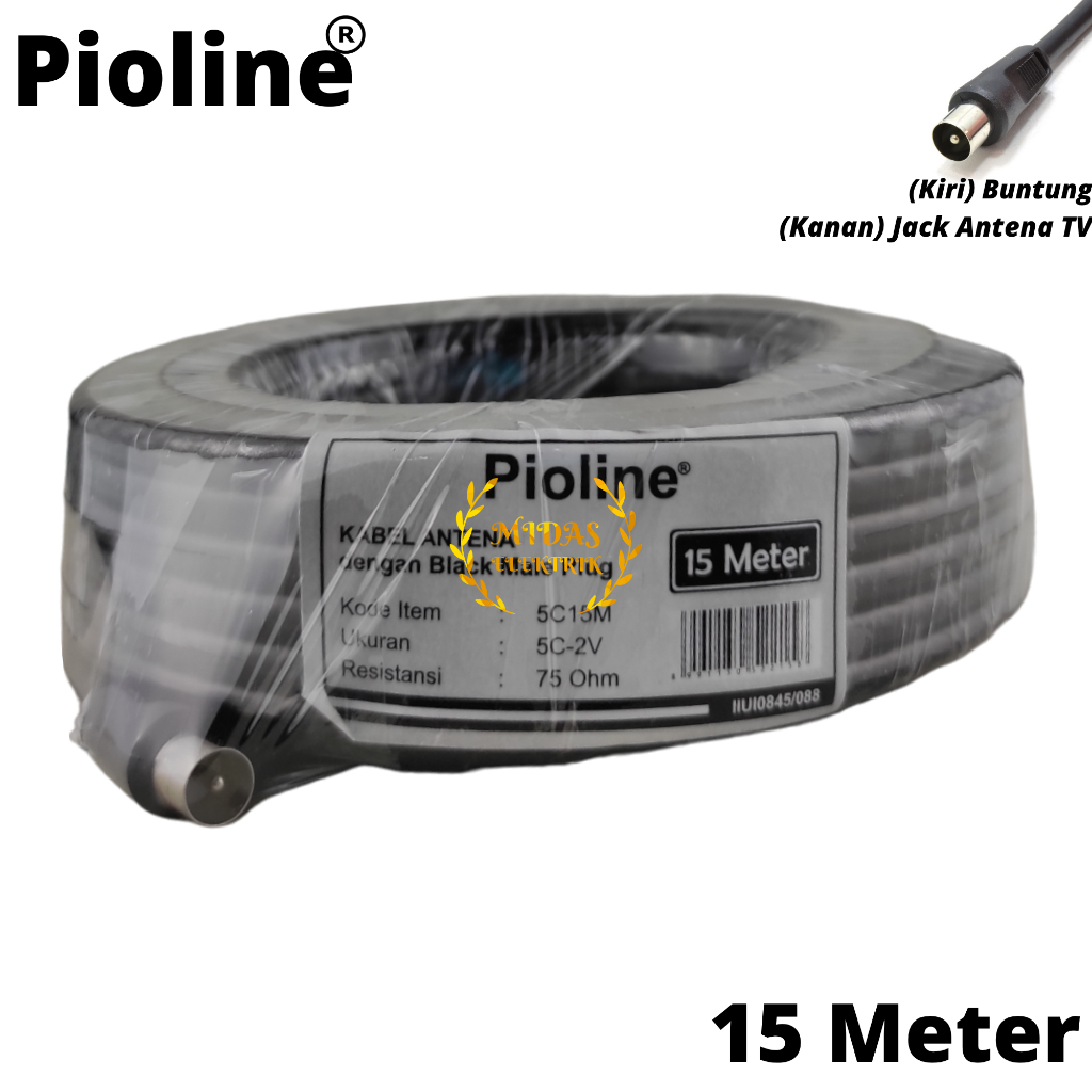 Jual Pioline Paket Kabel Antena TV Televisi Antenna Digital Coaxial ...