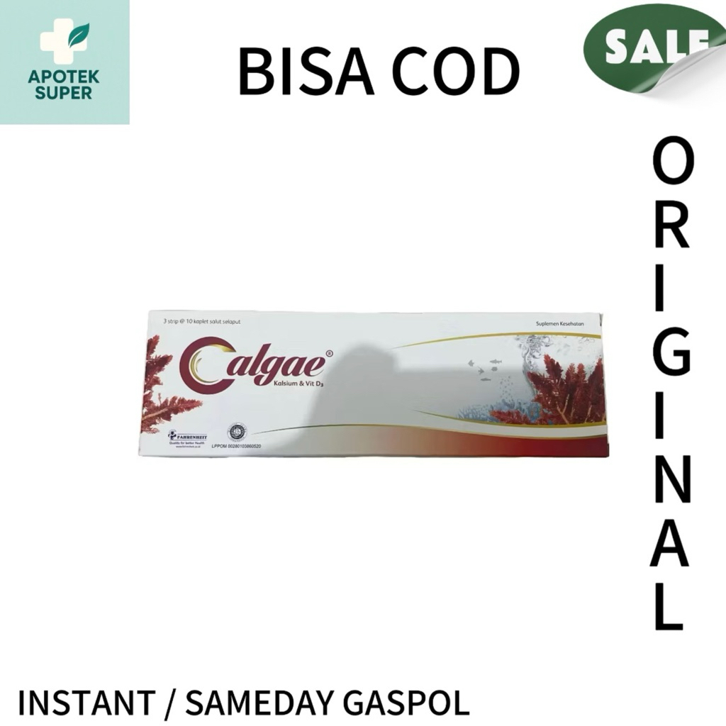 Jual CALGAE BOX ISI 30 KAPLET SALUT SELAPUT | Shopee Indonesia