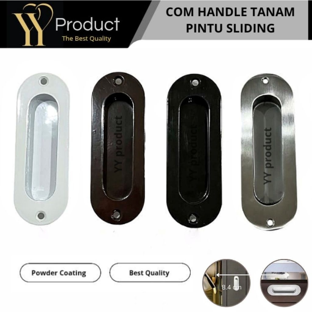 Jual Handle Tanam Pintu Sliding 4 X 12 / Geser / Laci / Lemari Kayu ...