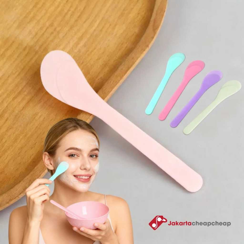 JCA20 Spatula Masker Murah Silikon Masker Sendok Facial Kuas Masker