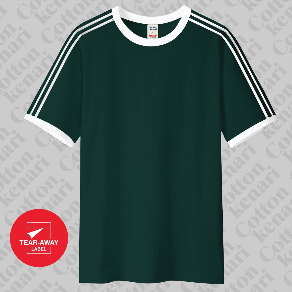 Jual KAOS RINGER TEE RETRO SPORTY 2 STRIPE CROCODILE (100% COTTON ...