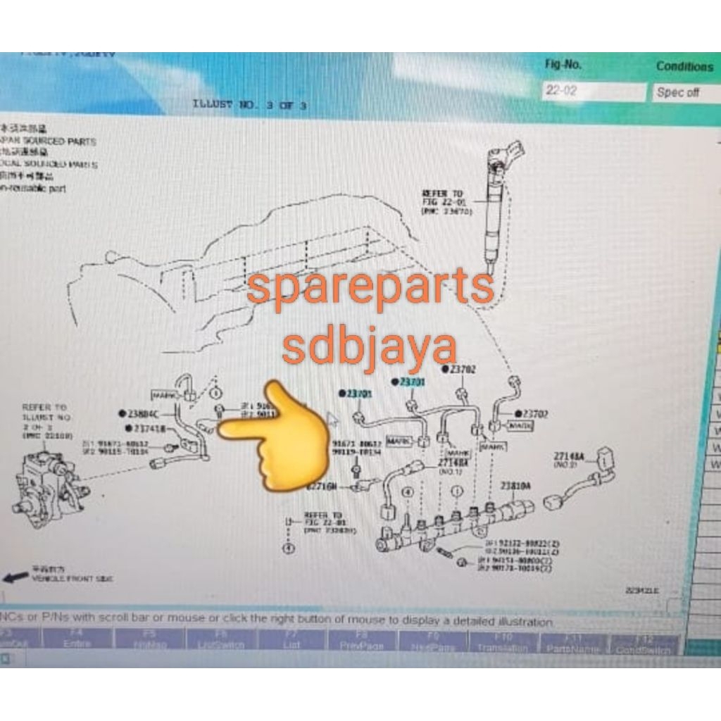 Jual selang pipa inlet nozzle noksel injeksi ke mommon rail Innova ...