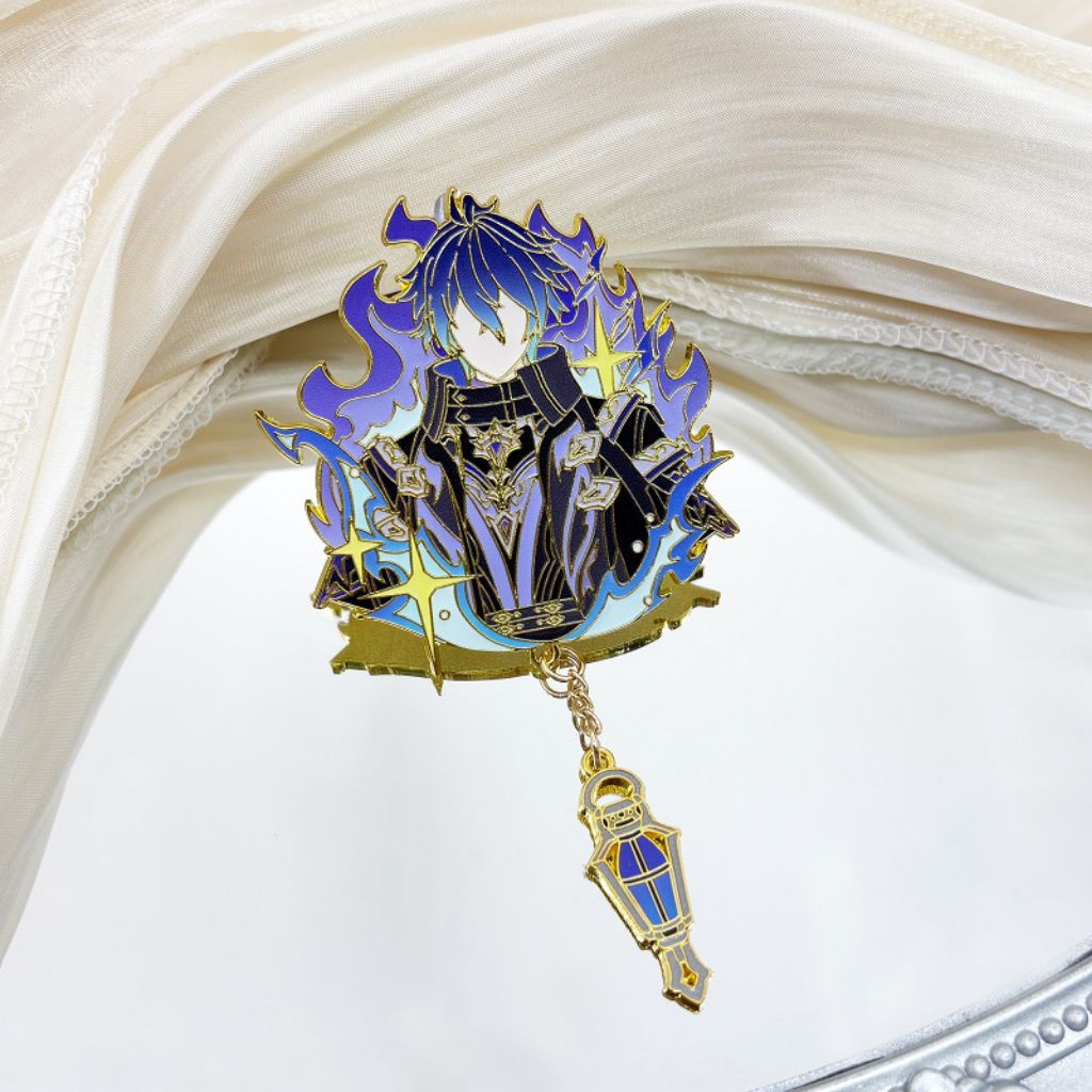 Jual [READY] Pin Enamel Badge Genshin Impact Flins Lightkeeper | Shopee ...