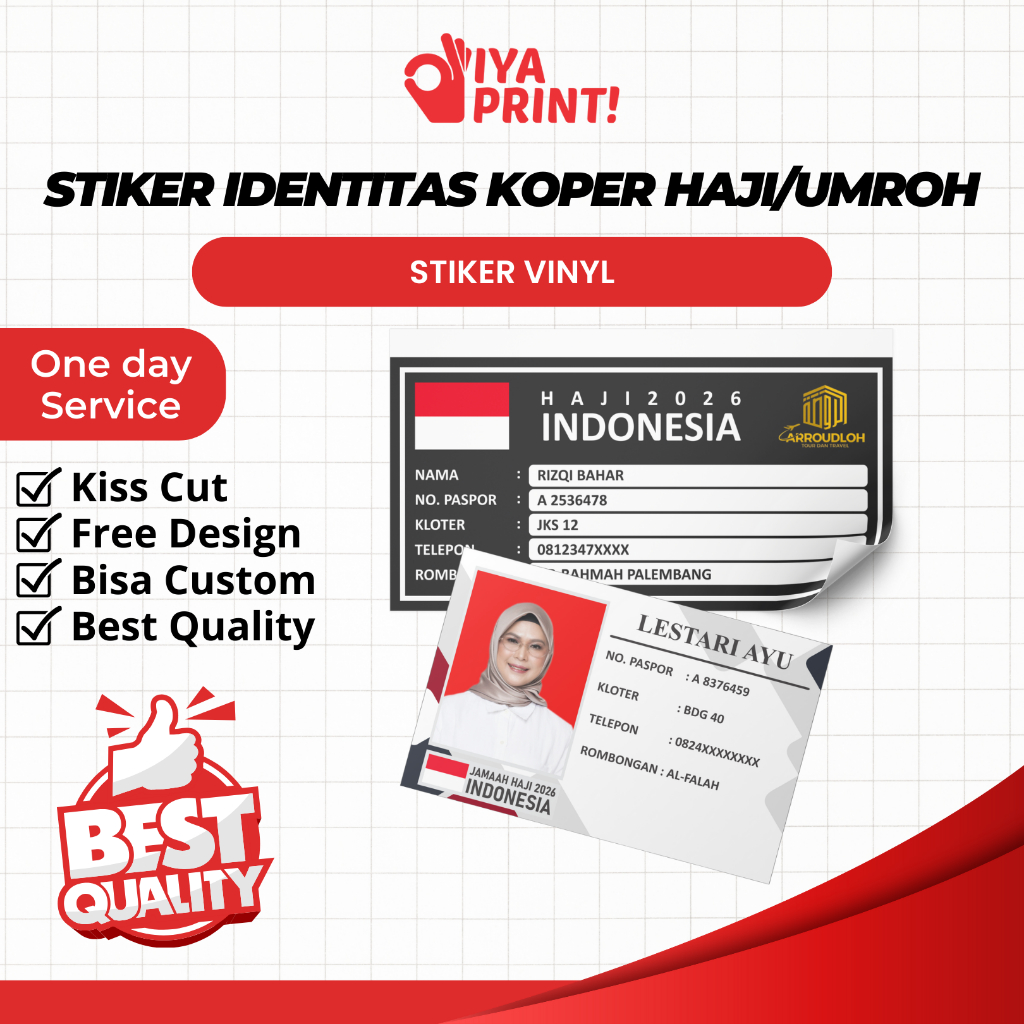 Jual STIKER IDENTITAS KOPER HAJI/UMROH | STIKER VINYL | STIKER ...