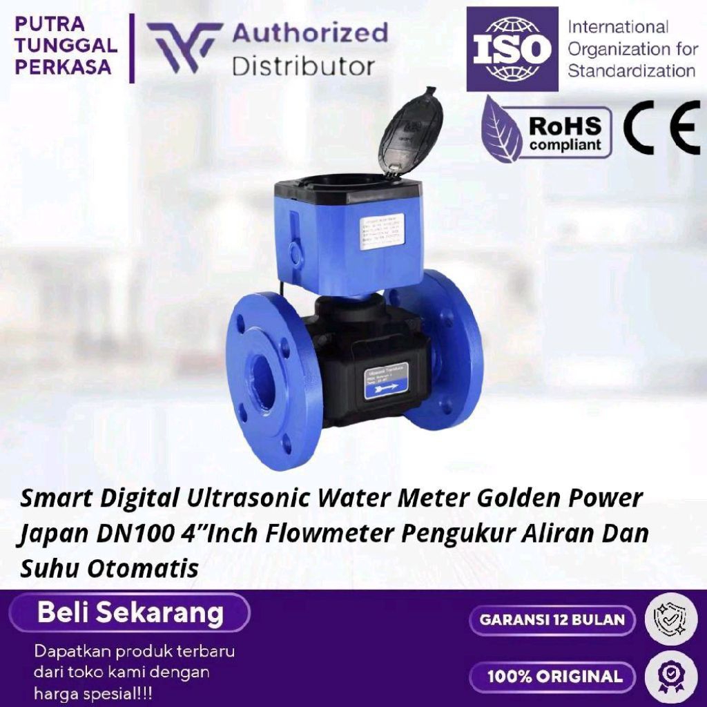 Jual Smart Digital Ultrasonic Water Meter Golden Power Japan DN100 4 ...