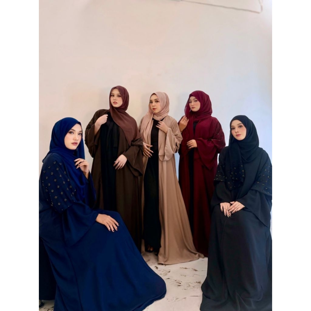 Jual TERBARU ABAYA QOMARUN MODELNYA FULL ZIPER BISA DIJADIKAN ABAYA ...