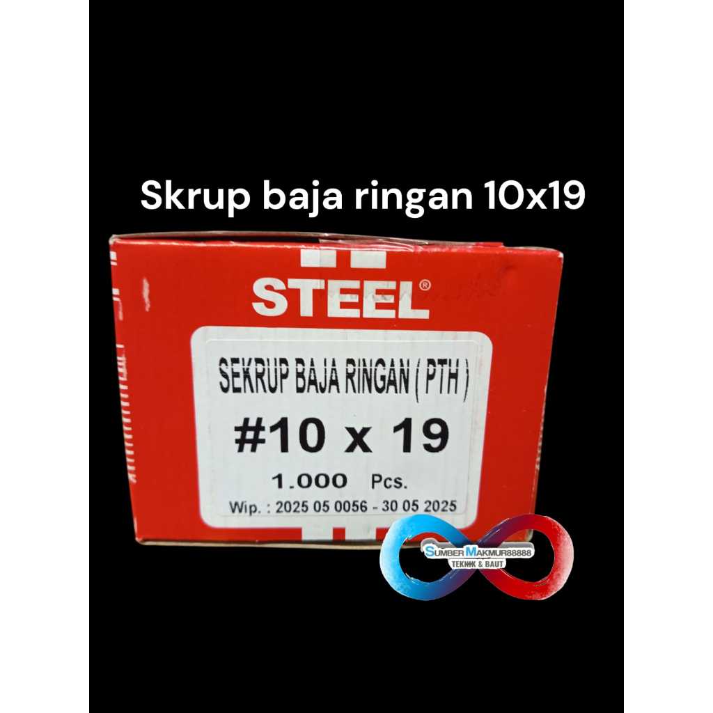 Jual BOX - SKRUP BAJA RINGAN 10x19 ISI 1000 PCS | Shopee Indonesia