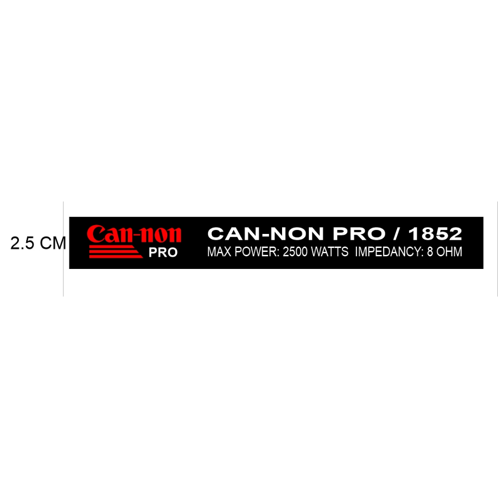 Jual STICKER MAGNET SPEAKER PINGGIR LOGO CAN-NON PRO RDW PRECISION ...