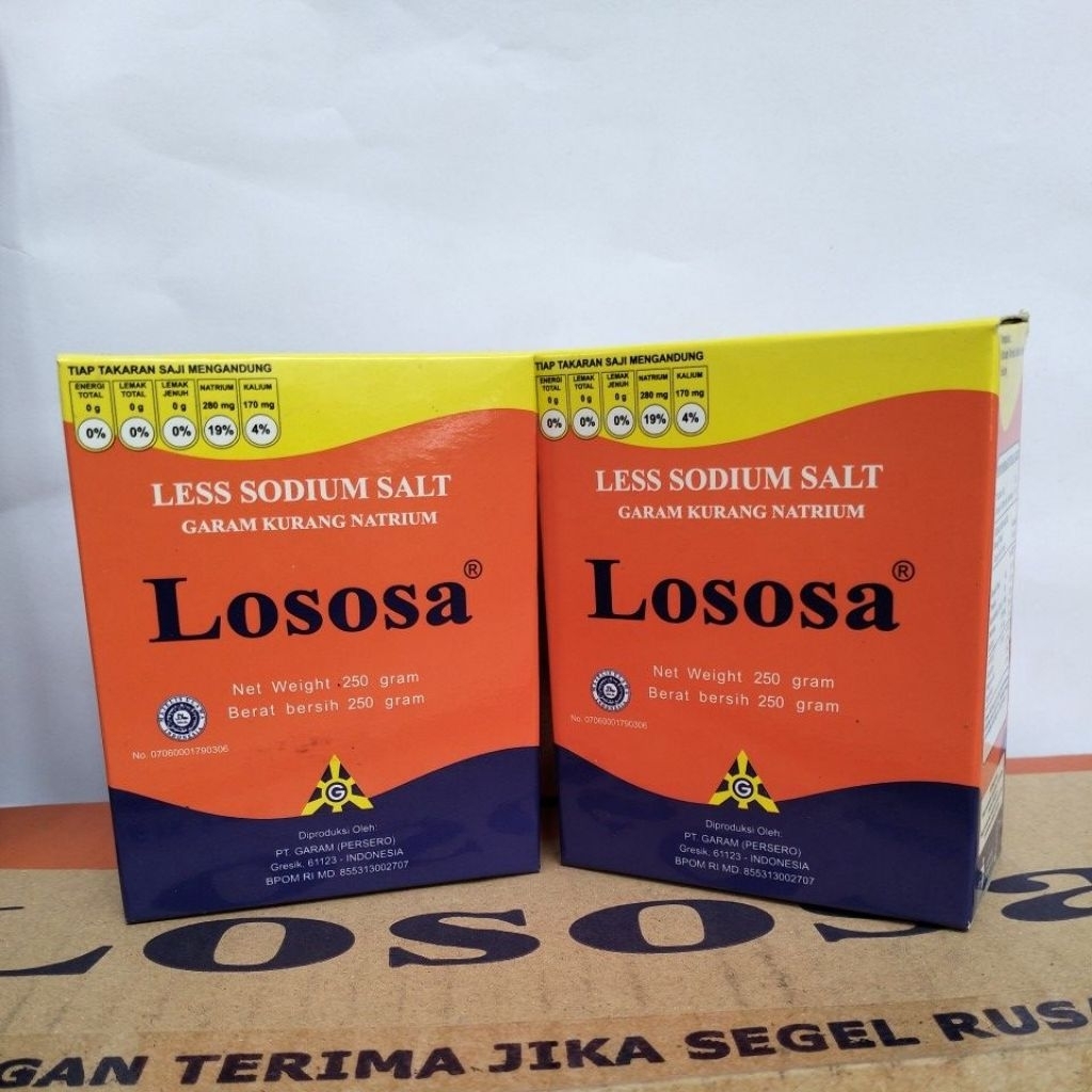Jual LOSOSA Garam sehat Rendah Natrium Sodium KEMASAN 250Gr l Garam ...