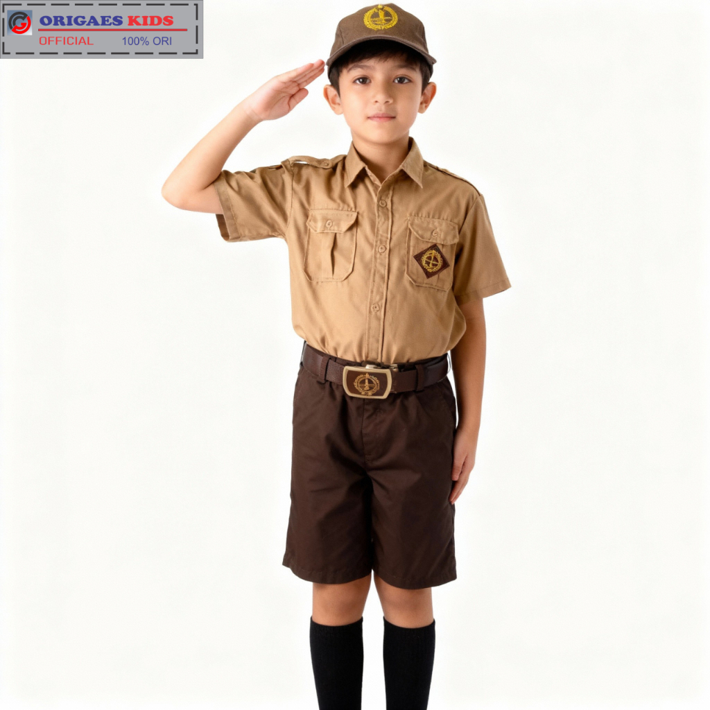 Jual ORIGAES KIDS - Setelan sekolah sd laki pramuka penggalang pendek 6 ...