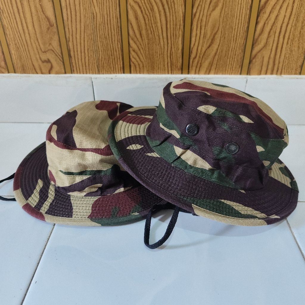 Jual TOPI RIMBA LORENG KOPASSUS LINGKAR TOPI FULL KAWAT BAHAN RIPSTOP ...