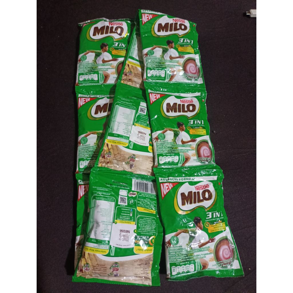 Jual Nestlé Milo 3in1 Advanced Formula 34gr X 10pcs Minuman Susu Kaya ...