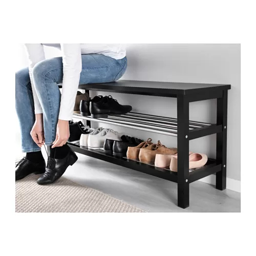 Jual Tjusig Bangku dengan tempat sepatu, Bench with Shoe Storage hitam ...