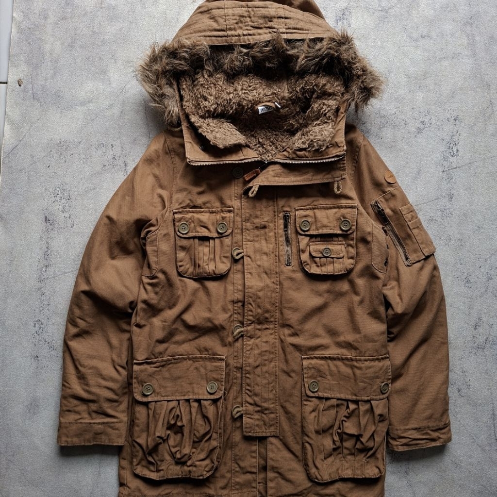 Jual Parka Coat Jacket by WESC (Light Brown) | Shopee Indonesia