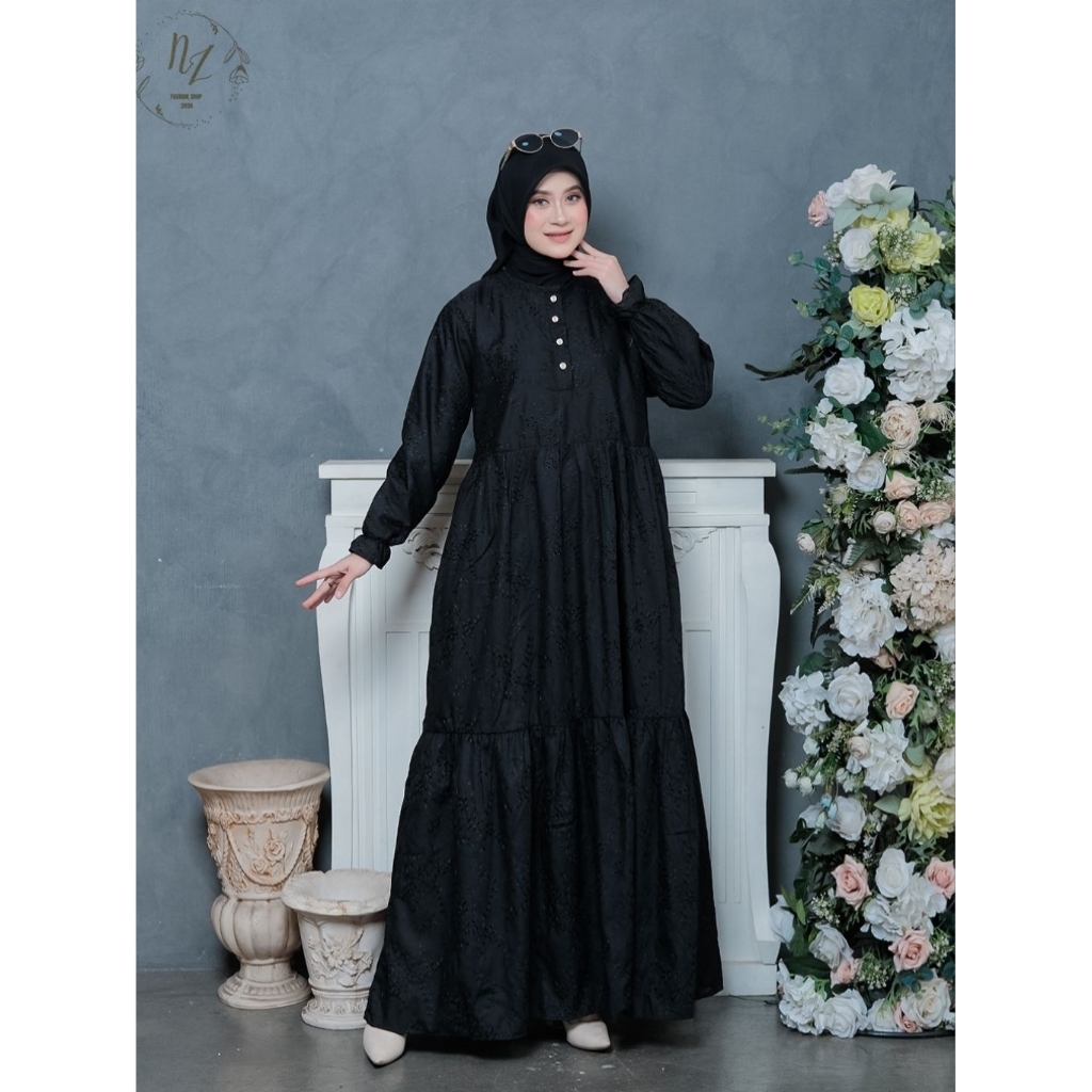 Jual Gamis Katbol ( KATUN BORDIR BOLONG ) Premium Double Puring Series ...