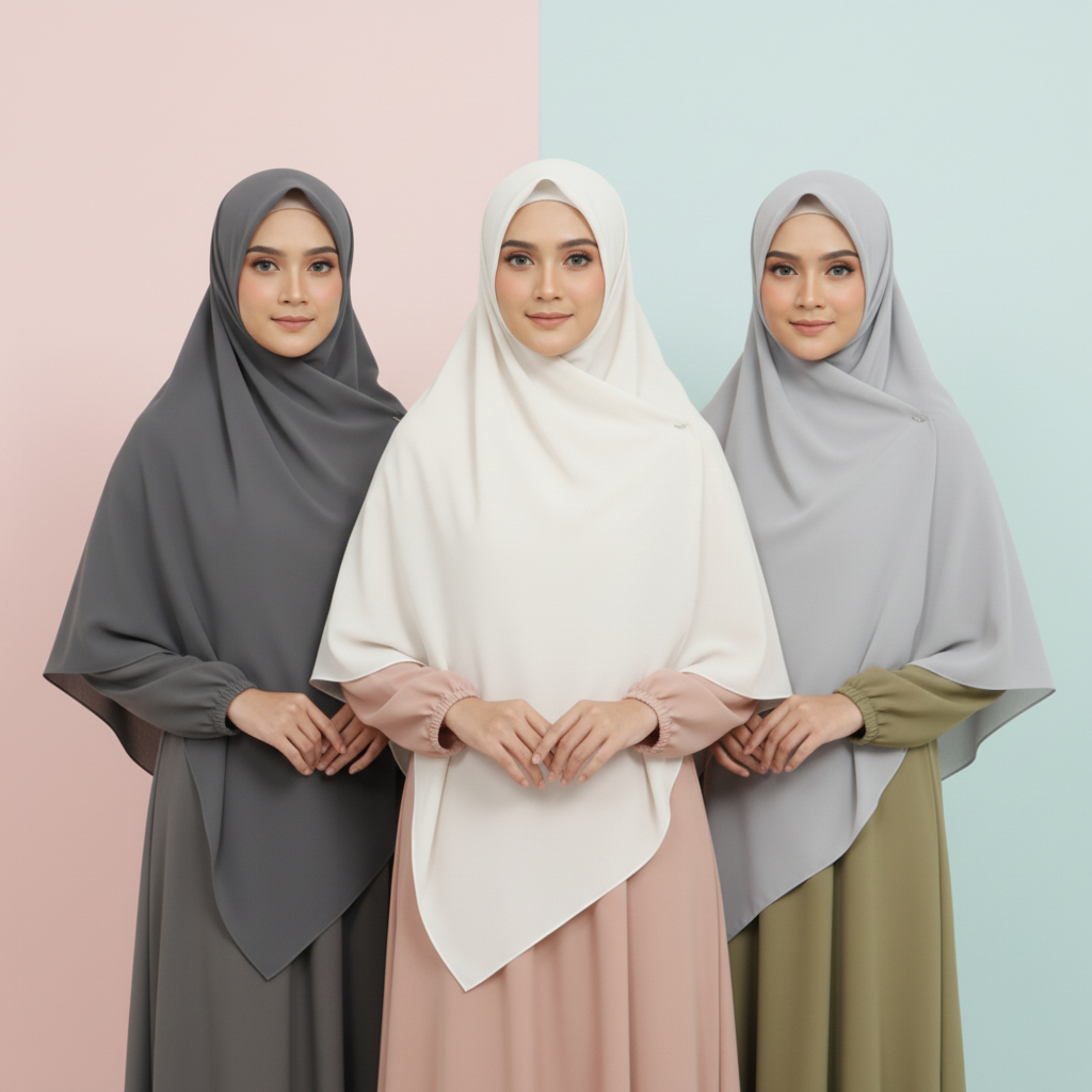 Jual KARIMAJILBAB - Amina Hijab Segiempat Syar'i Basic Series 130cm ...