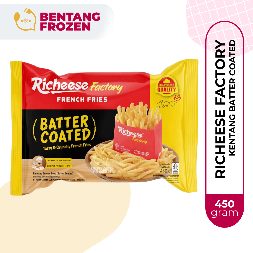 Jual Richeese Factory Kentang Batter Coated 450gr / French Fries ...