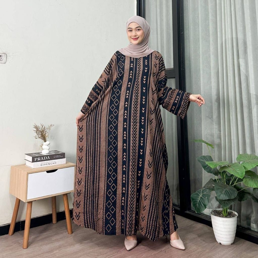 Jual Gamis Abaya Inara Kaftan jumbo Ld.150 , kaftan rayon premium busui ...