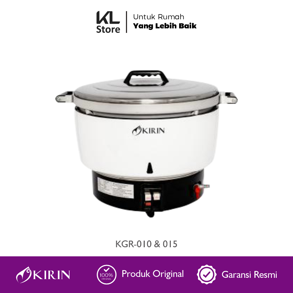 Jual KIRIN GAS RICE COOKER KGR-010 & 015 / Penanak Nasi Kapasitas Besar ...