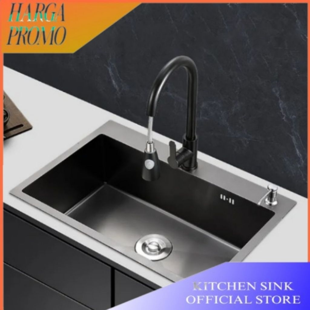 Jual WASTAFEL SINK 5243 STAINLESS STEEL/WASHTAFEL BAK CUCI PIRING HITAM ...