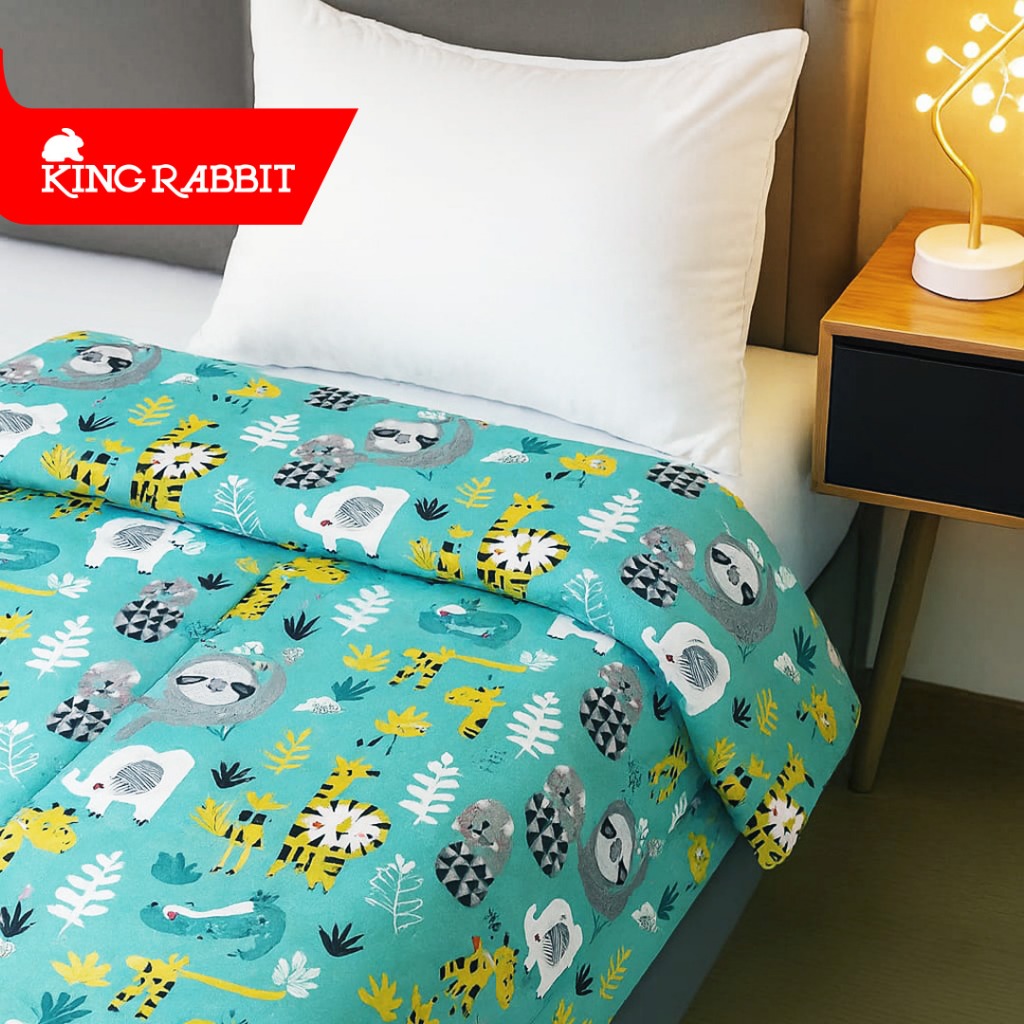 Jual King Rabbit Fuwa Bed Cover uk 110x230 cm Zoo Collection | Shopee ...