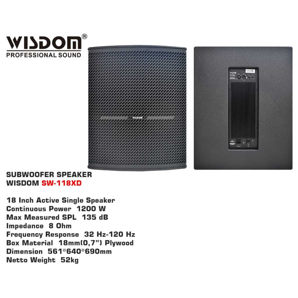 ESX DBX108Q | 20 cm (8') Single Subwoofer Bassreflex-System Belastbarkeit 200/400 Watt RMS/max