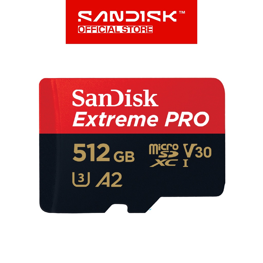 SANDISK microSDXC Extreme Pro 512GB / 1TB / 2TB Class 10 UHS-I A2 V30 U3 4K UHD Action Cam (Up to 200MB/s) (2)
